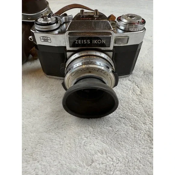 最盛期製 Contaflex Super Tessar50mm 革ケース Zeiss Ikon Contaflex Vintage Film Camera Tessar 2.8/50 LensCase